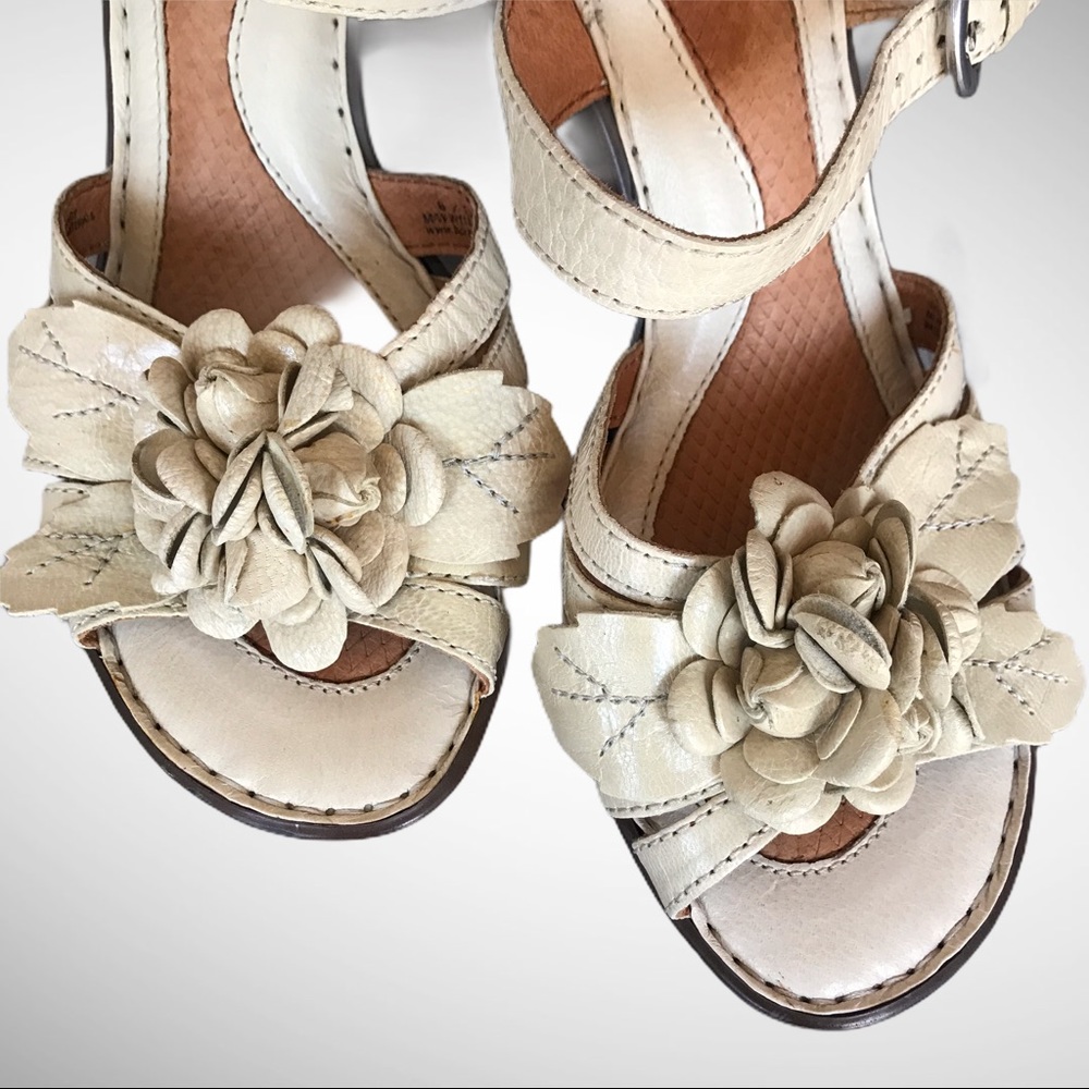 Born Leather Platform Heels - 8M - Picture 5 of 7